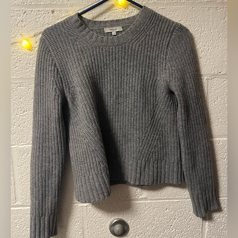 Madewell Knit Wool Gray Women's Sweater S